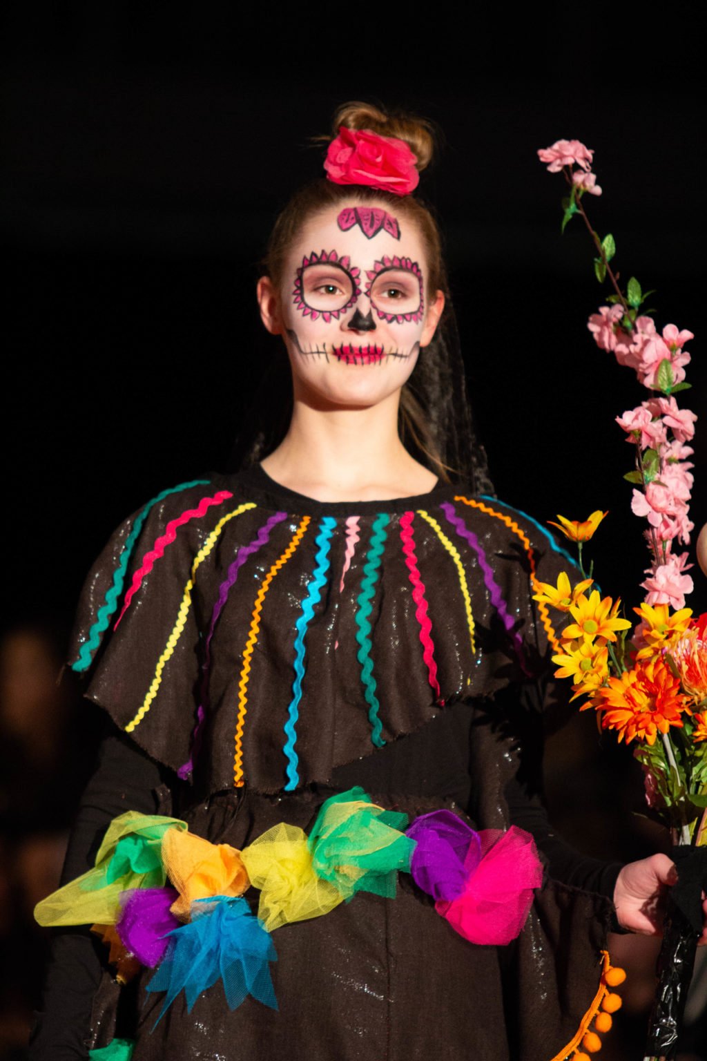 Fashionshow thema Mexicaans dodenfeest