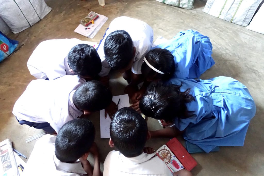 Kinderen in de klas in India